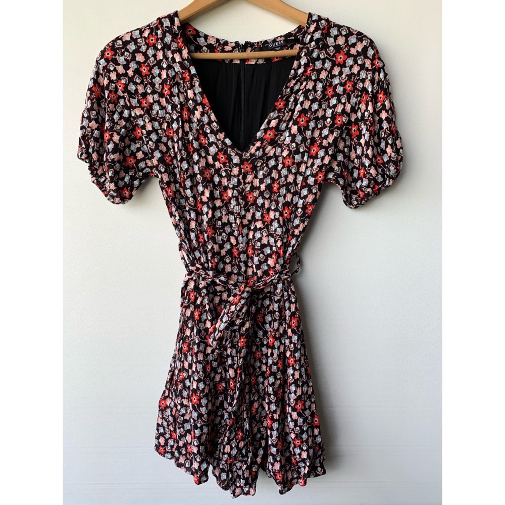 Guess | black and flower print jumper/ romper